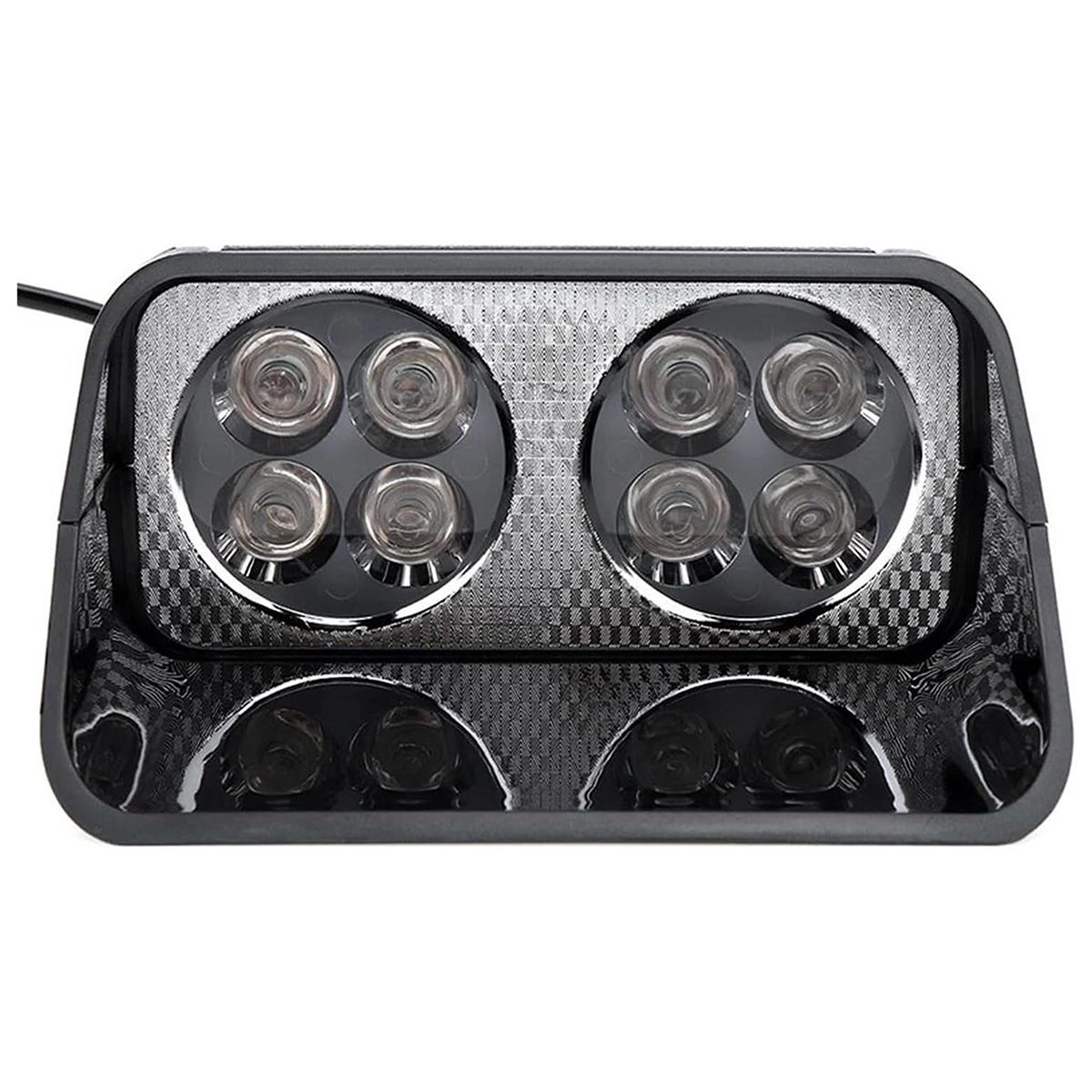 GENERICO - Luz led policial rojo +azul con estrobo 8 led potente