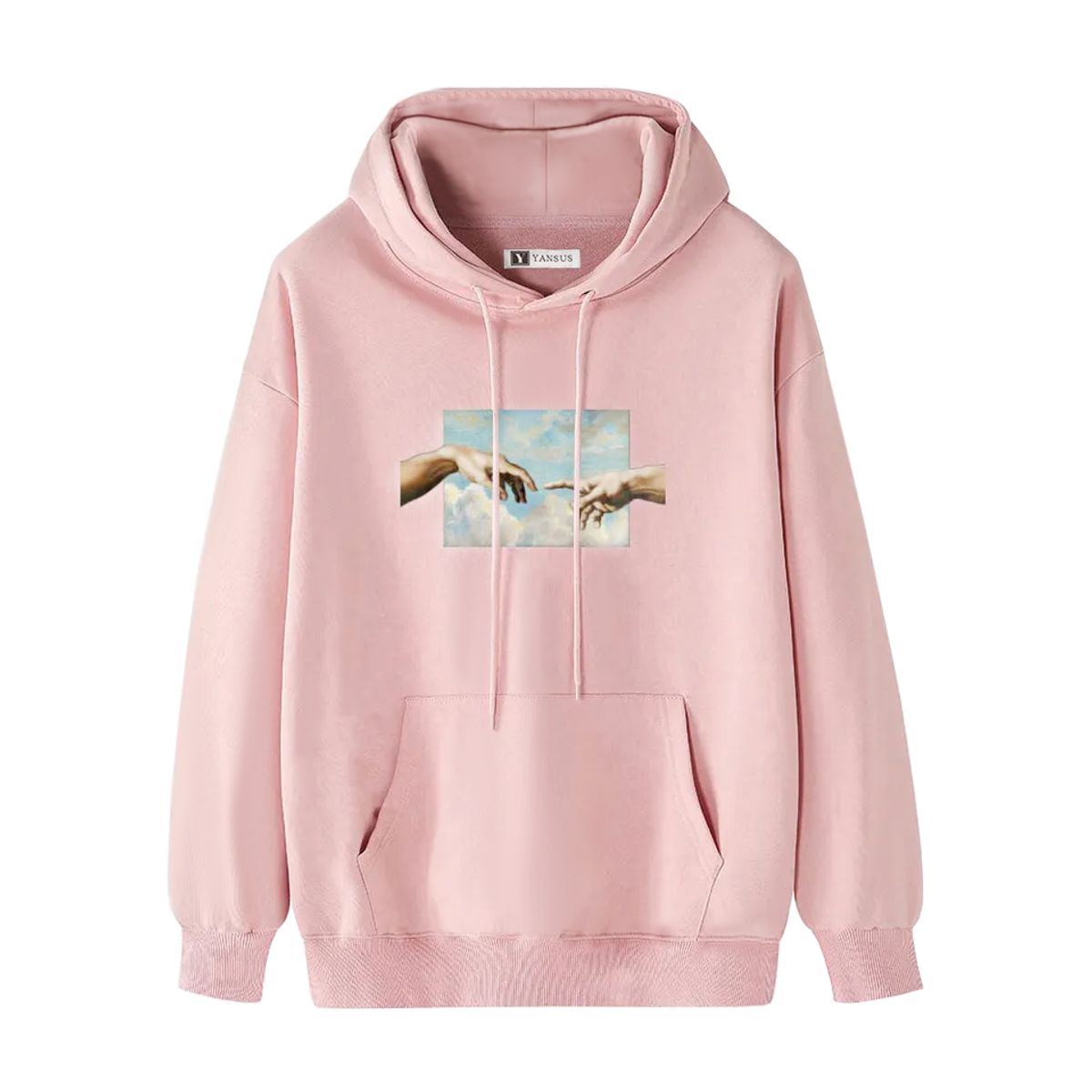 YANSUS - Polera Hombre Yansus Rosado Estampado