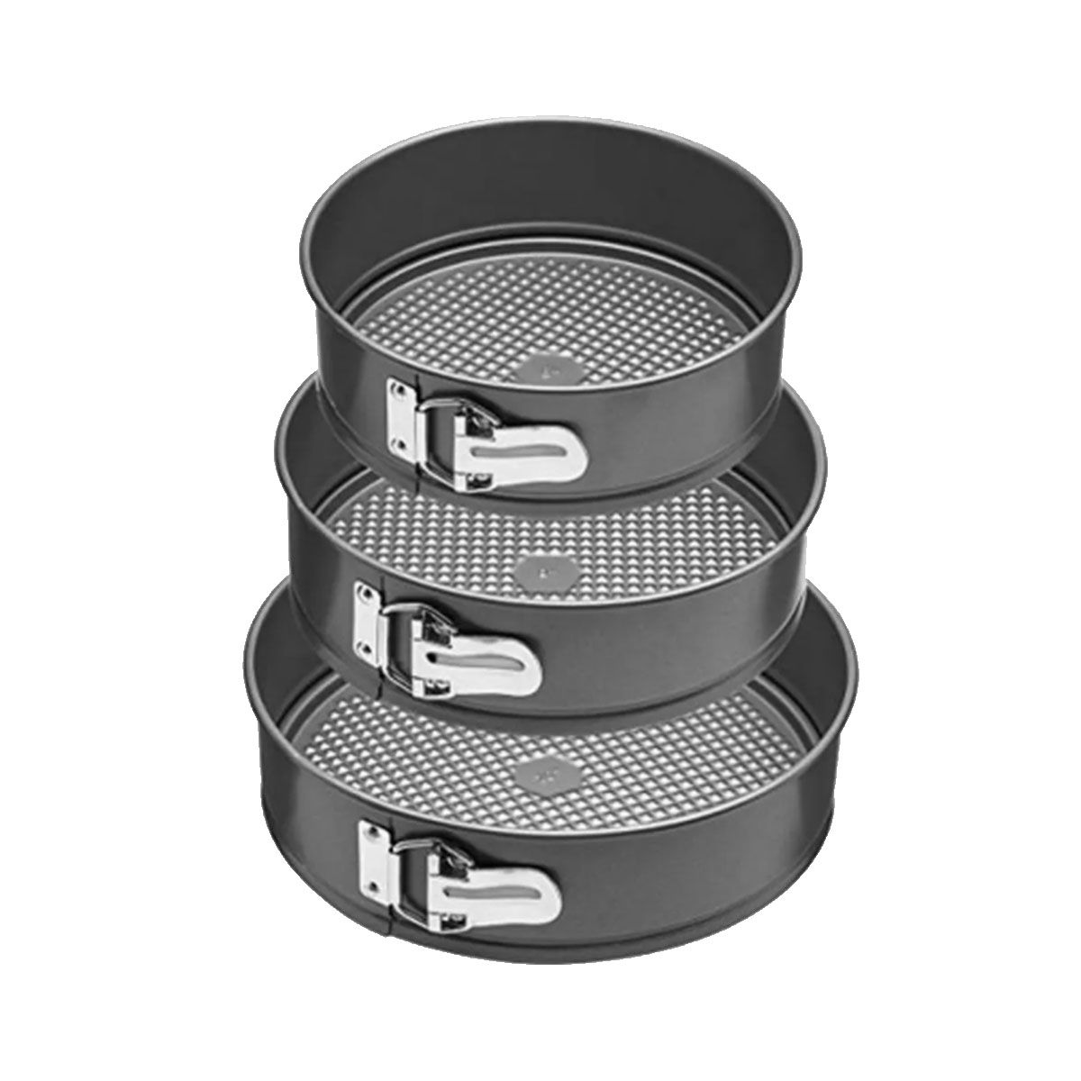 GENERICO - Moldes Circulares para Hornear en Diseño Plateado