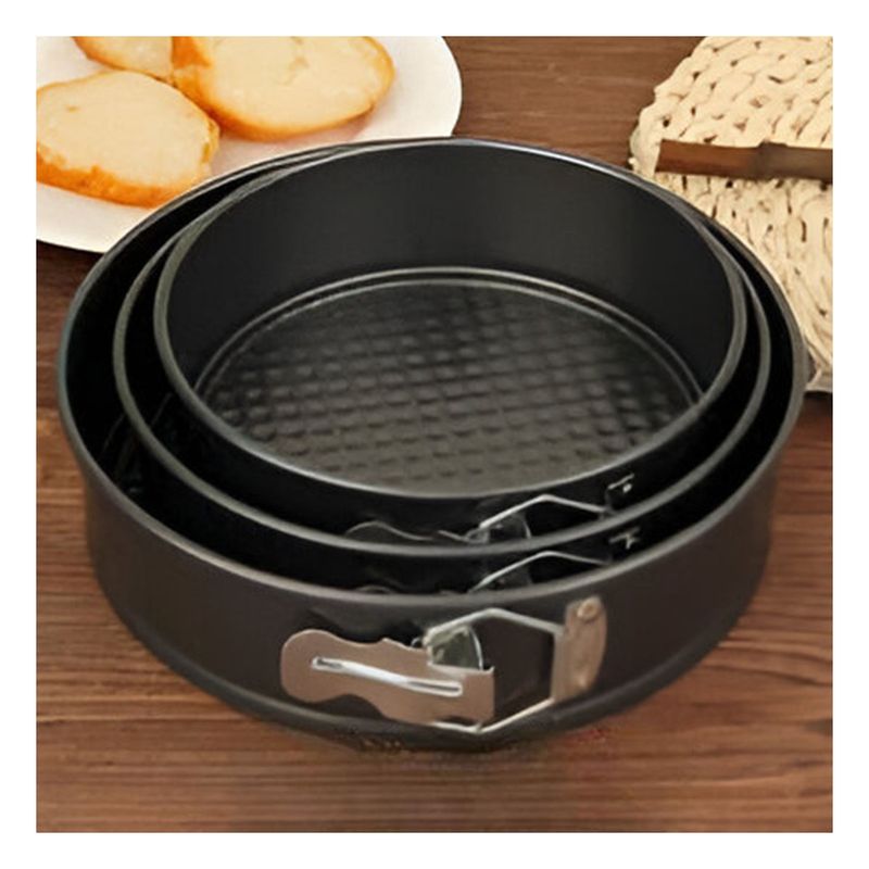 GENERICO - Pack4 Set Circular para Preparar Tortas Plateado