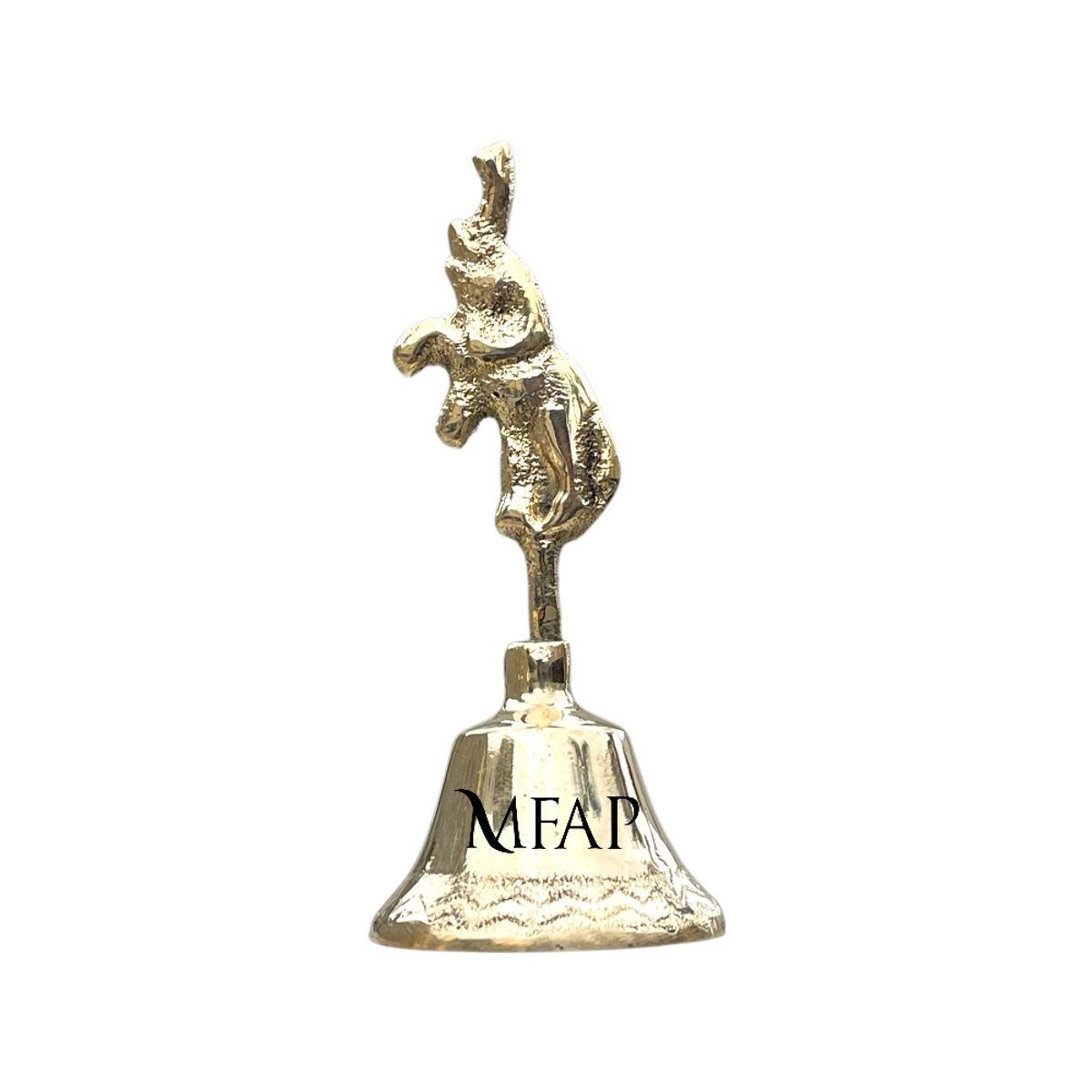 MFAP BRONCERIA Y ANTIGUEDADES - Campana en bronce fundido 9 cm - Elefante