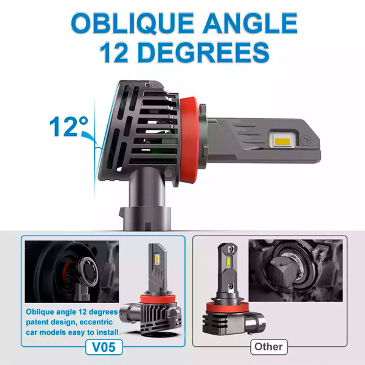 NAOEVO - Foco Led V05 Canbus H11 12000LM