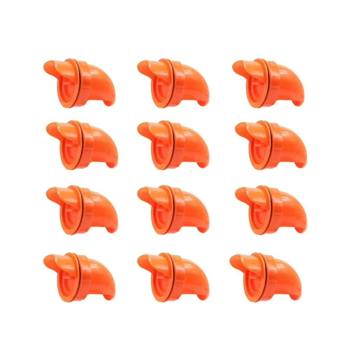 GENERICO - Pack de 12 Comederos Automático Antilluvia NARANJA para Aves