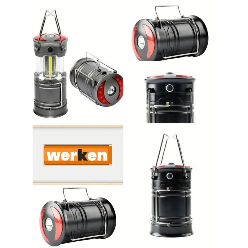 GENERICO - LINTERNA LED RECARGABLE USB+PILAS 5 MODOS DE LUZ FRIA Y ROJA PORTÁTIL