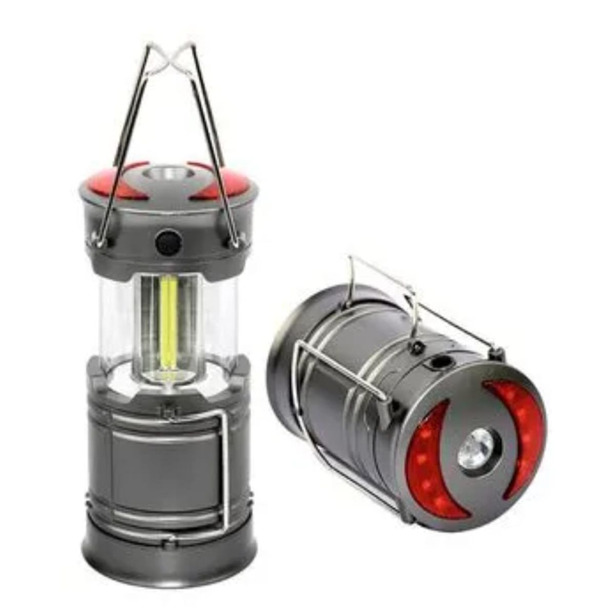 GENERICO - LINTERNA LED RECARGABLE USB+PILAS 5 MODOS DE LUZ FRIA Y ROJA PORTÁTIL