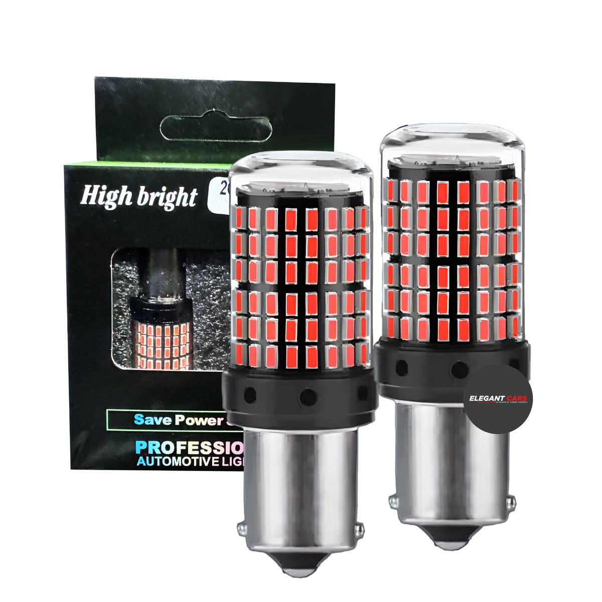 GENERICO - Par Focos led 2contacto para freno luz altabaja alta potencia