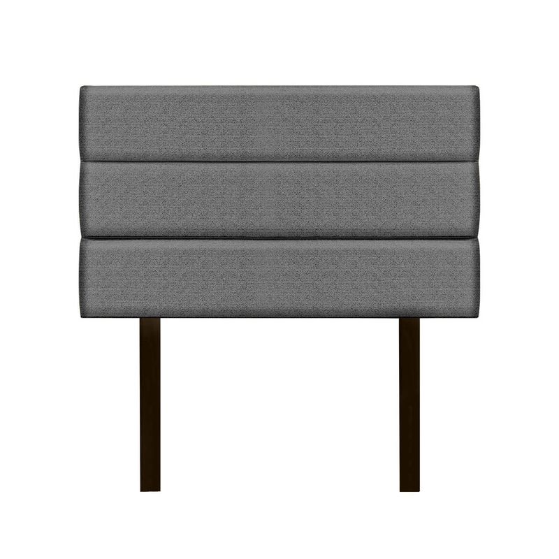 MUEBLES MACRUMO - Cabecera Moty - 2 Plz- Color Gris oscuro