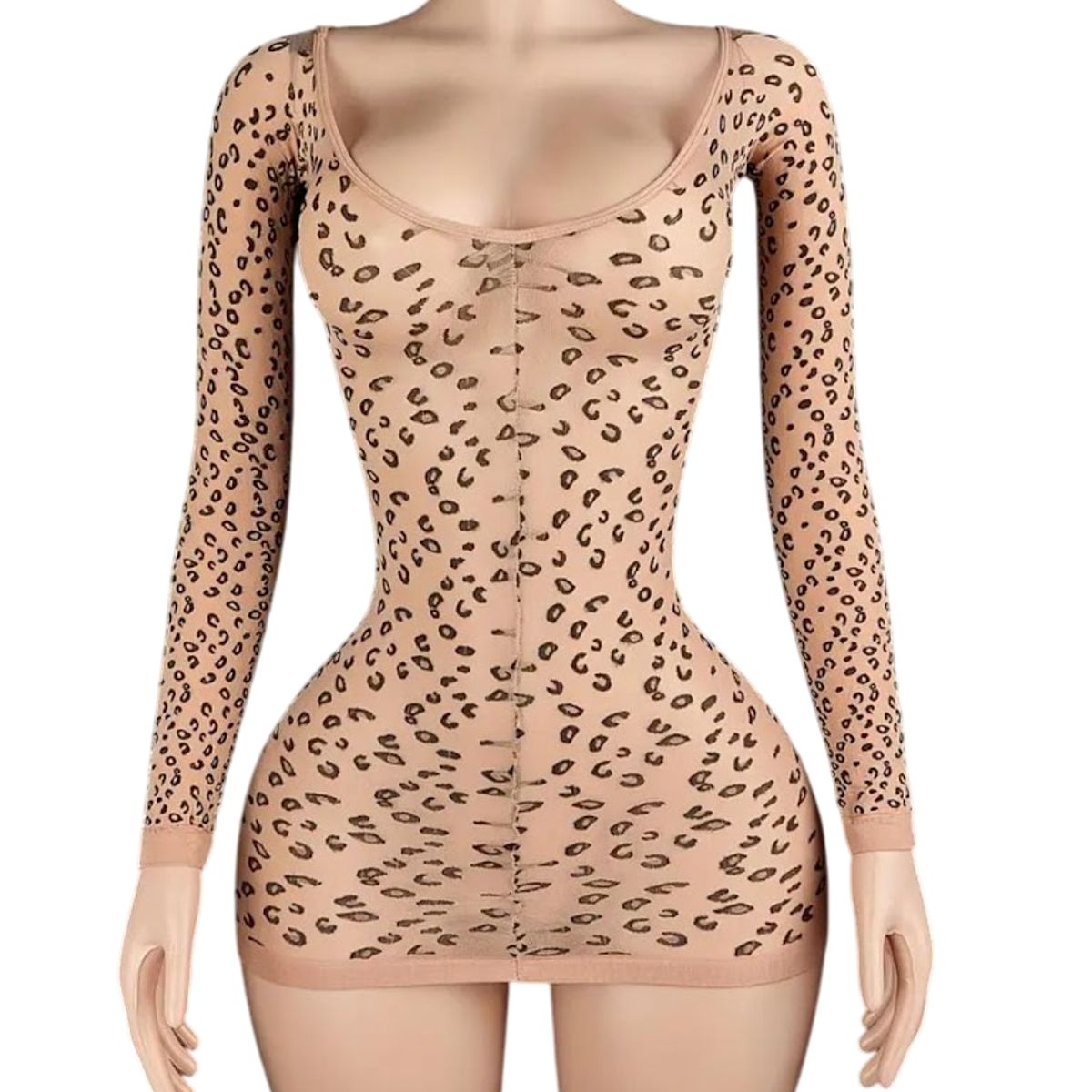 GENERICO - LENCERIA CORPORAL MALLA  CATSUIT VESTIDO