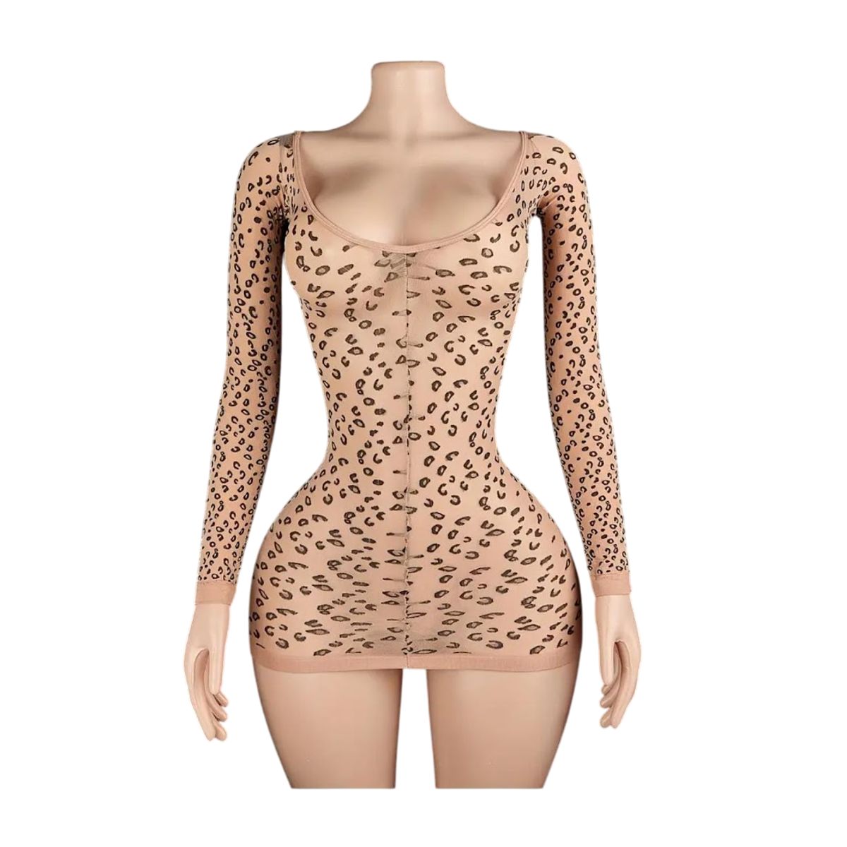 GENERICO - LENCERIA CORPORAL MALLA  CATSUIT VESTIDO