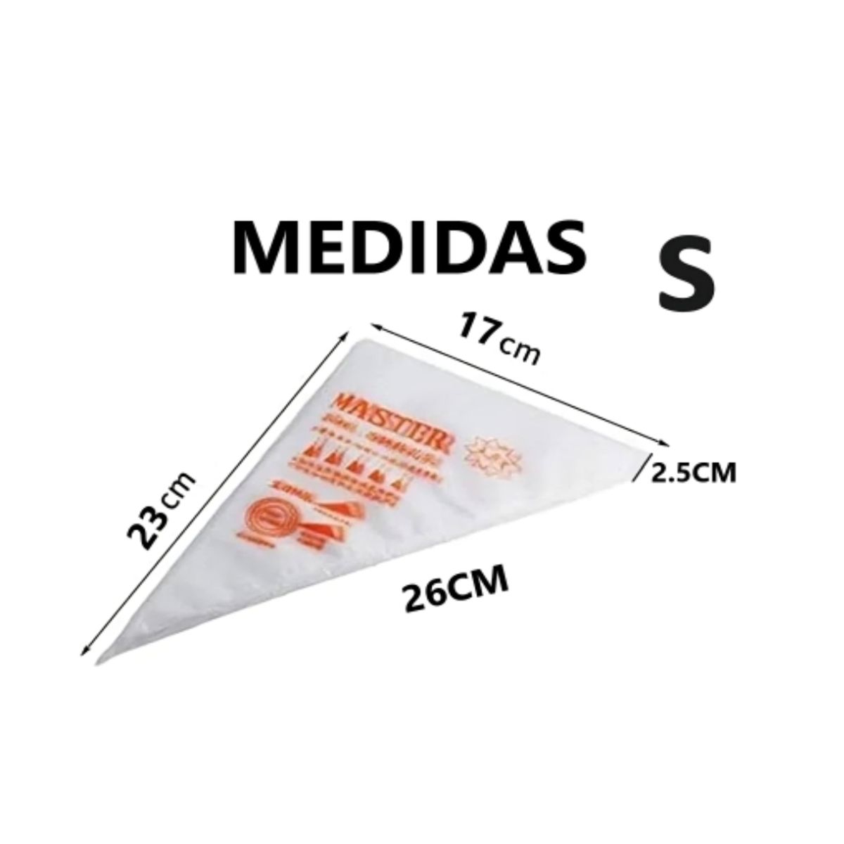 GENERICO - Bolsas de repostería desechables de 100 unidades - S