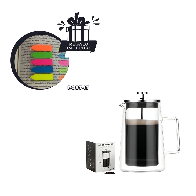 GENERICO - Equipo para Preparar Cafe Transparente Y+Post-it Adhesivos
