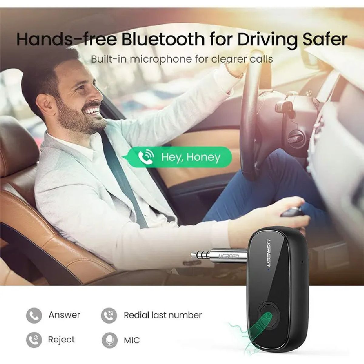 UGREEN - Receptor de audio Bluetooth 5135mm UGREEN CM279 70304