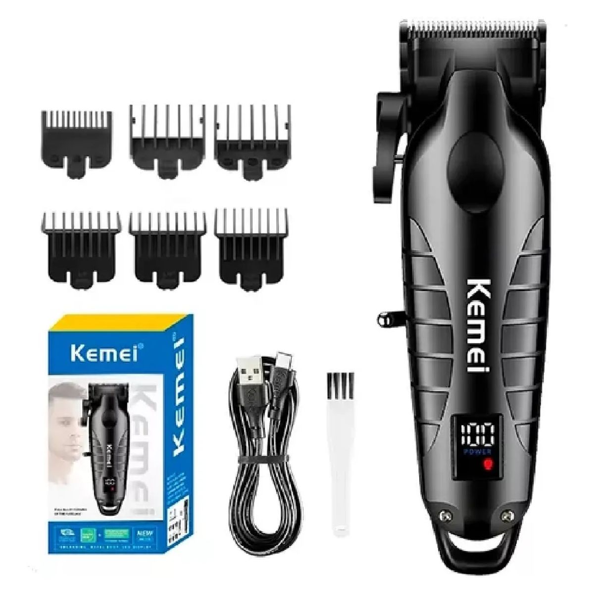 GENERICO - Kemei Cortadora De Pelo Km-2290 Afeitadora Eléctrica Clipper