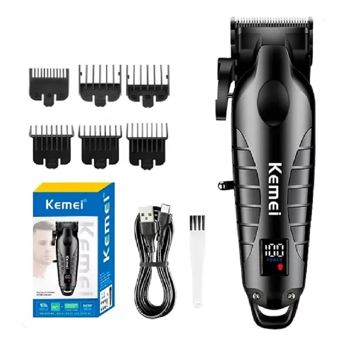 GENERICO - Kemei Cortadora De Pelo Km-2290 Afeitadora Eléctrica Clipper