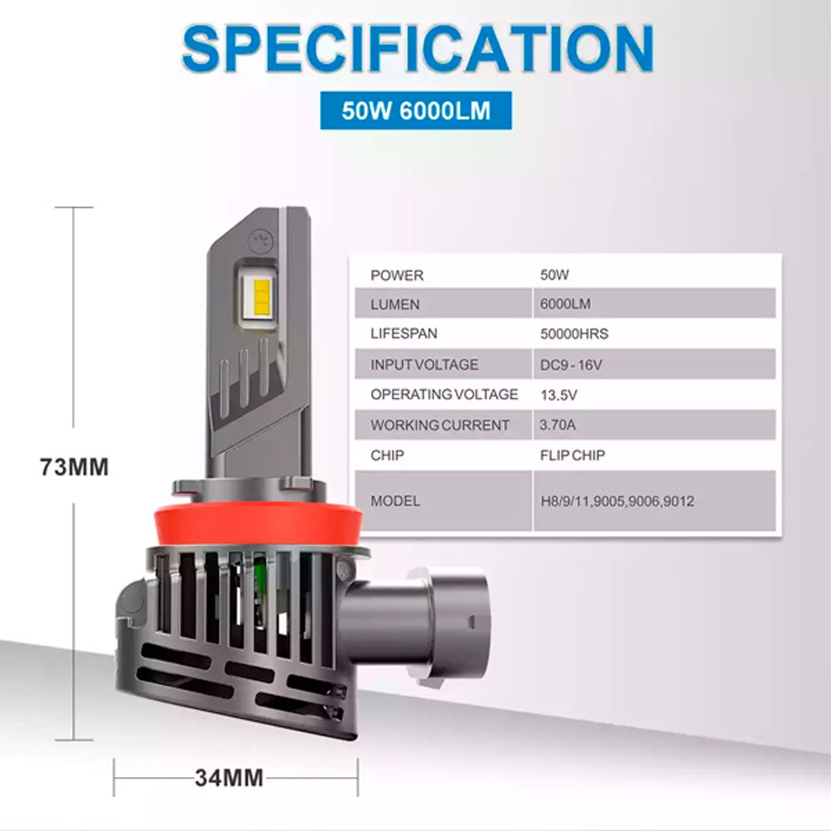 NAOEVO - Foco Led V05 Canbus H11 12000LM