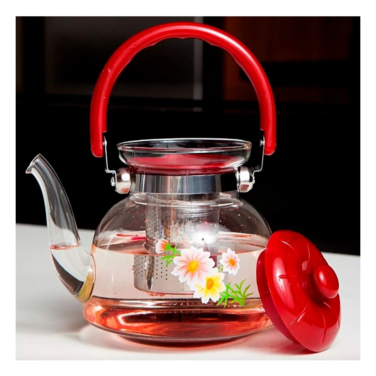 GENERICO - Pack2 Hervidor para Cafe 1400ml Guinda Y+Ligas de Regalo