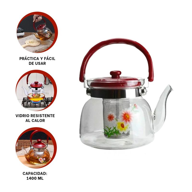 GENERICO - Pack12 Hervidor Resistente y Termico en Tono Guinda