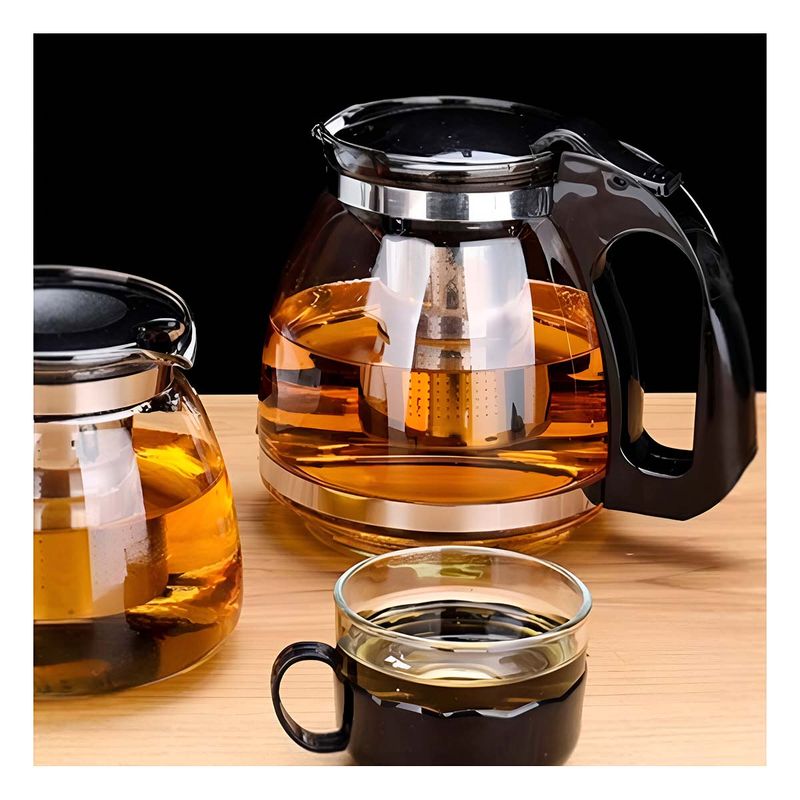 GENERICO - Pack12 Jarra de Vidrio con Filtro para Hierbas 1500ml