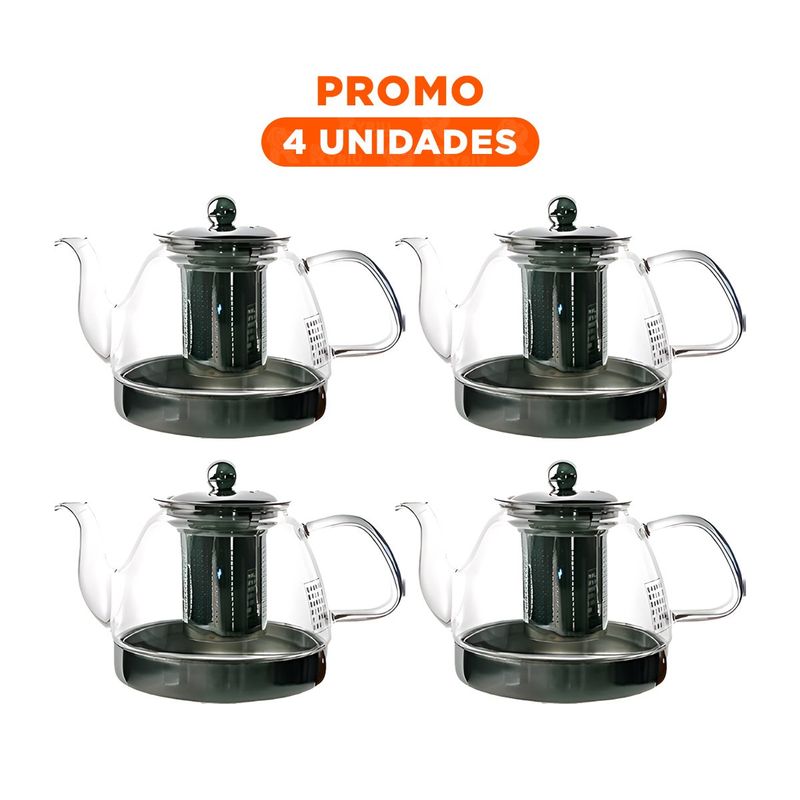 RYBIU IMPORT - Pack4 Infusor con Tapa Antiderrames de 800ml E163