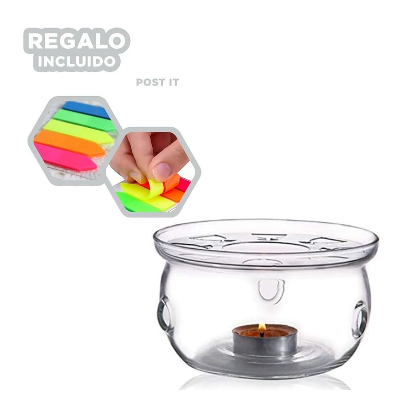 GENERICO - Pack12 Soporte para Tetera con Placa Y+Banderitas Adhesivas