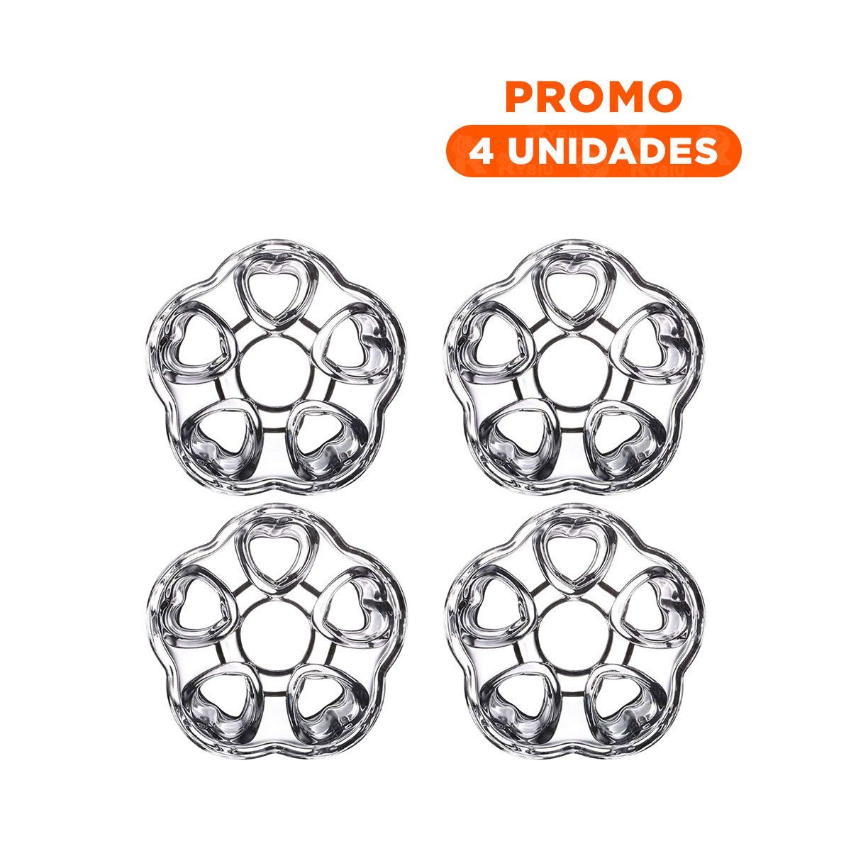 GENERICO - Pack4 Plataforma para Bebidas Calientes en Transparente