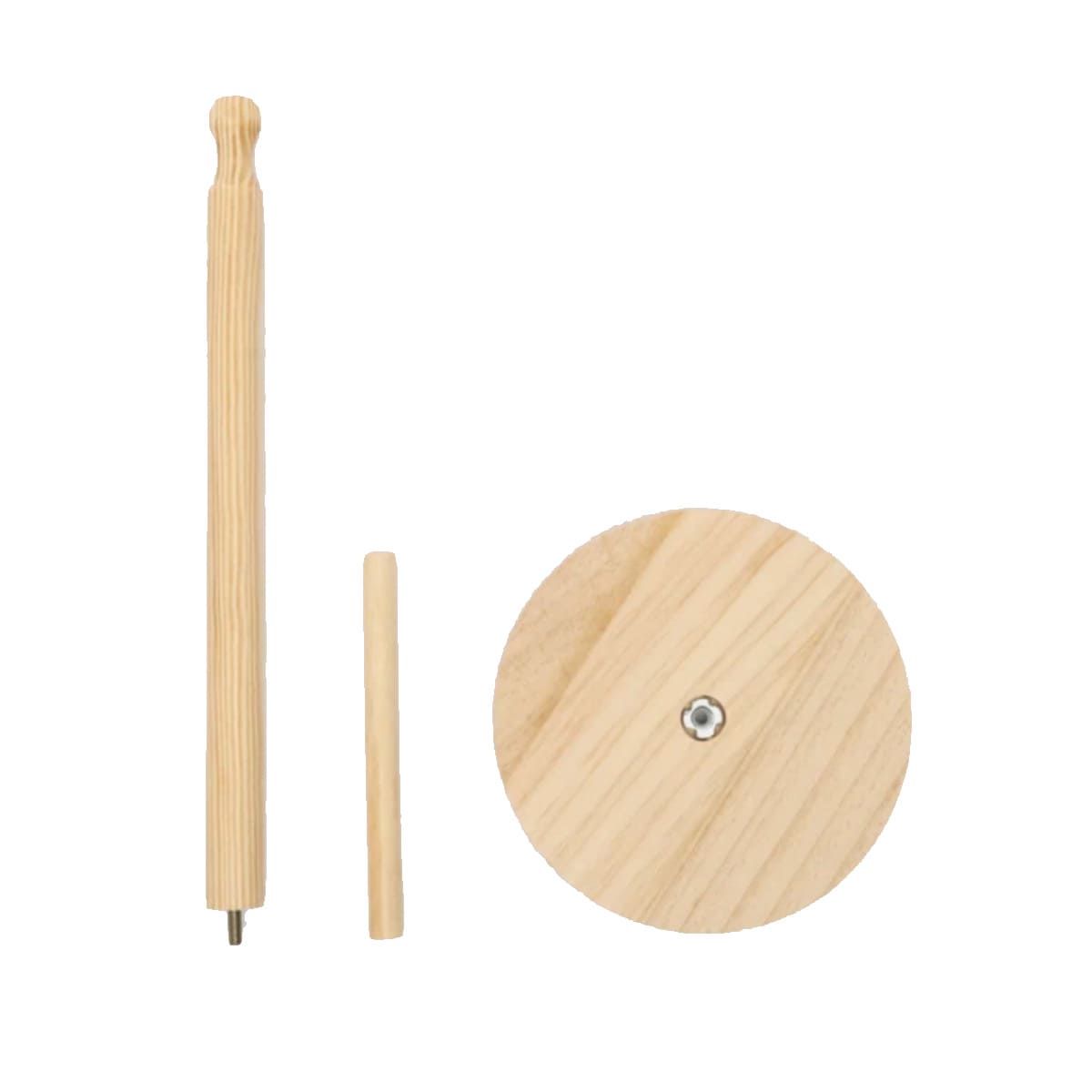 GENERICO - Porta Panos con Soporte Redondo de 2 Palos Y+Papel de Regalo