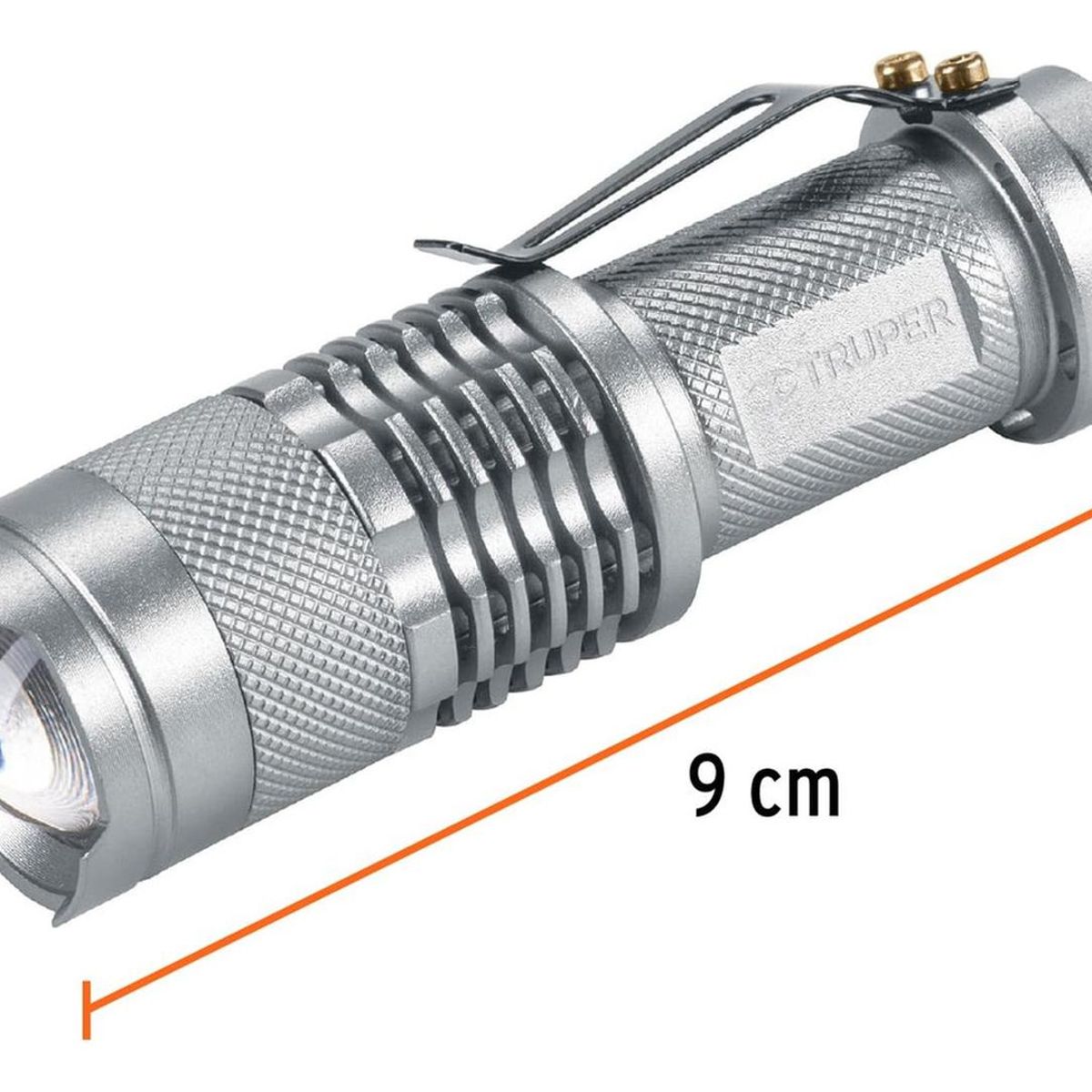 TRUPER - Linterna de aluminio 1 led de 40 lm con 1 pila AA Truper