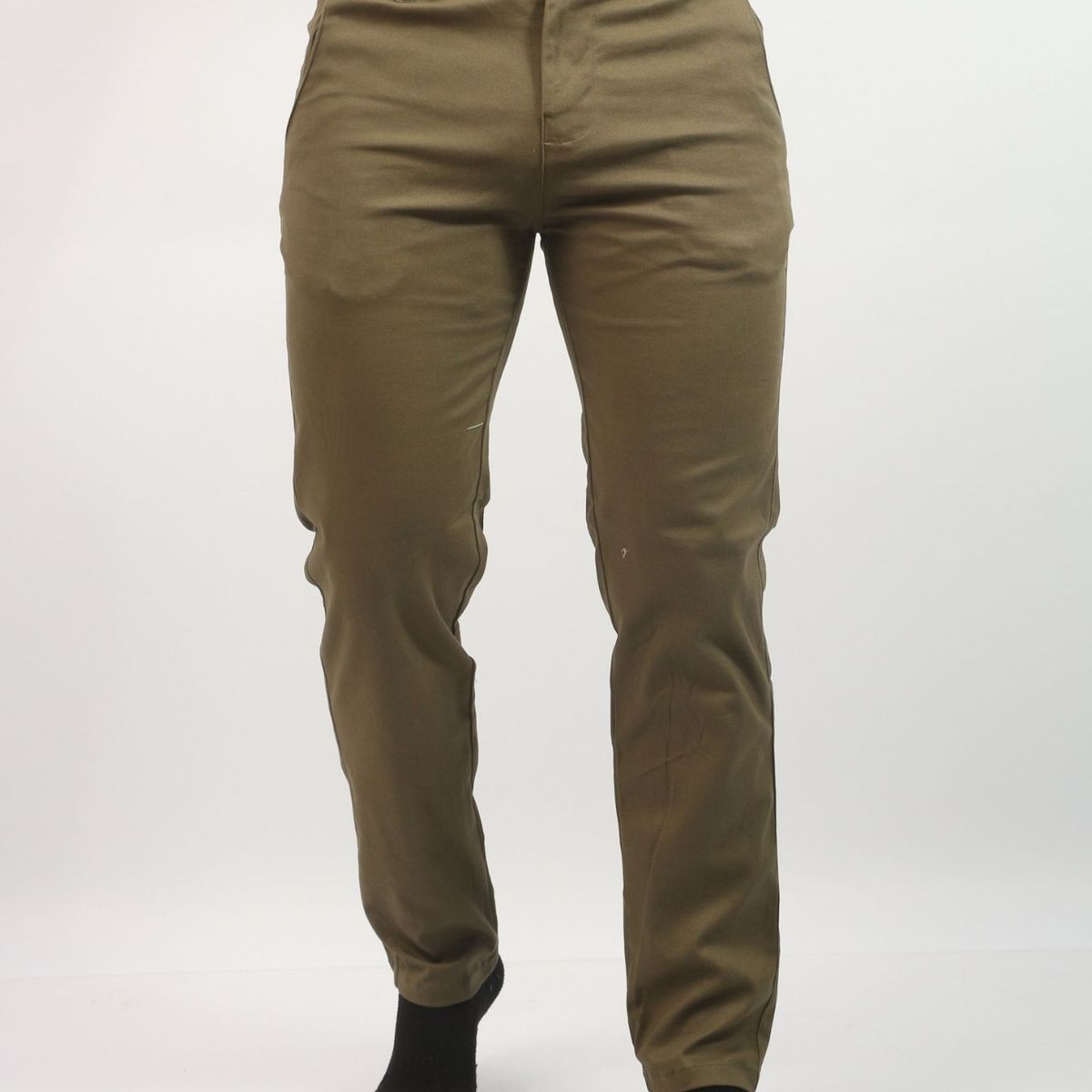 J JERAOUS - PANTALOM JERAOUS DRILL RECTO STRECH SMITH Verde Manzana