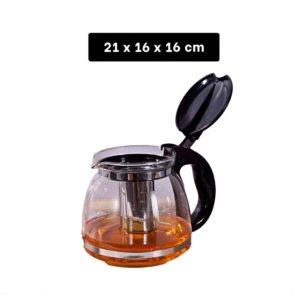 GENERICO - Pack2 Tetera de Vidrio para Preparar Te 2L Y+Papel de Regalo