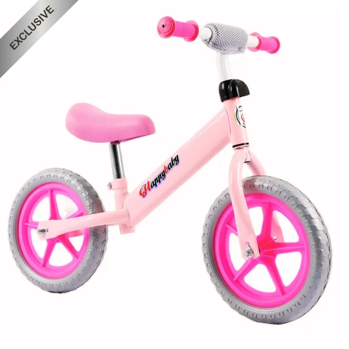 GENERICO - Bicicleta de Balance Basic Para Niños Aro 12 Rosado