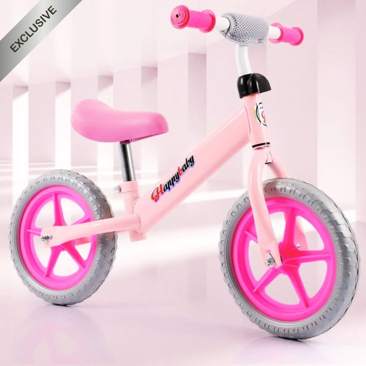 GENERICO - Bicicleta de Balance Basic Para Niños Aro 12 Rosado