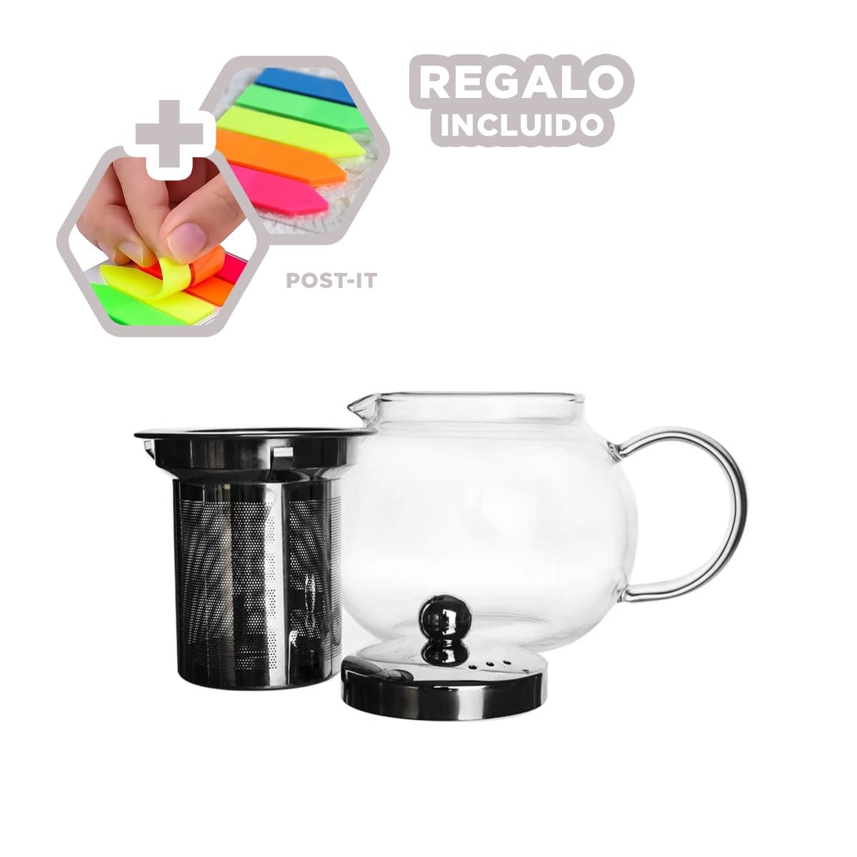 GENERICO - Pack12 Infusor Compacto y Elegante Y+Banderitas Adhesivas