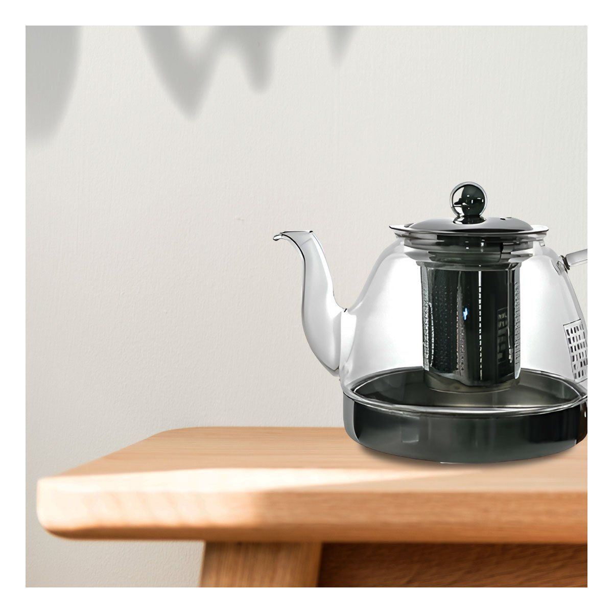 GENERICO - Tetera para Hojas de Te 800ml E163 Y+Ligas de Regalo