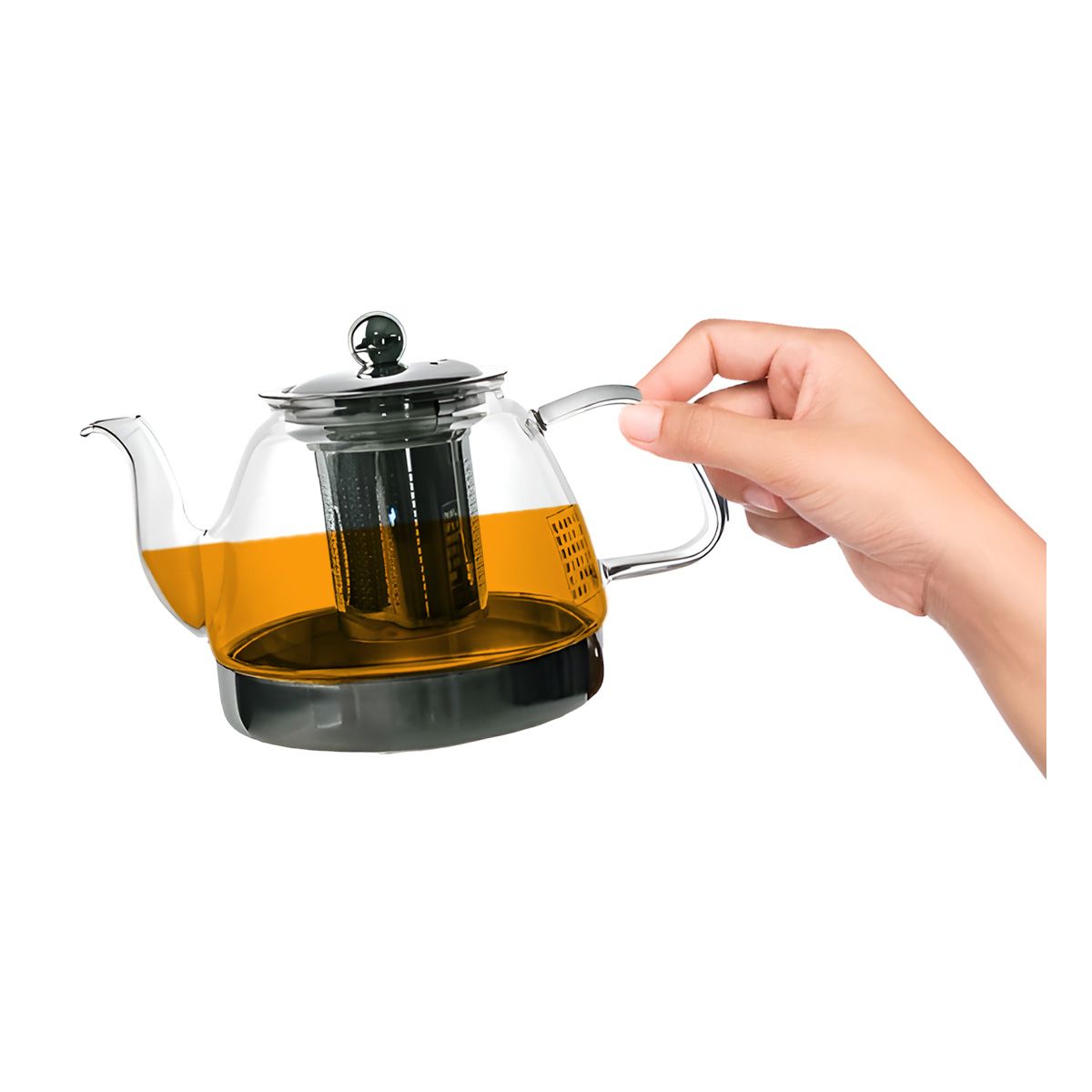 GENERICO - Pack6 Tetera Practica para Infusiones Y+Banderitas Adhesivas