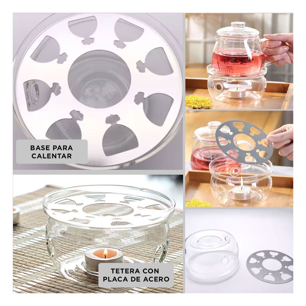 GENERICO - Base para Calentar Hervidora Transparente PD24-440