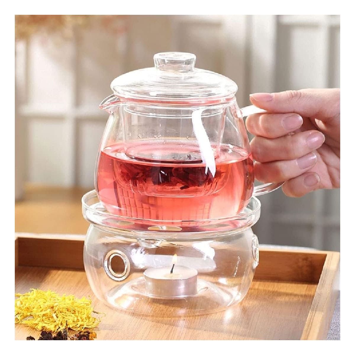 GENERICO - Pack4 Plataforma para Cafetera Transparent Y+Ligas de Regalo