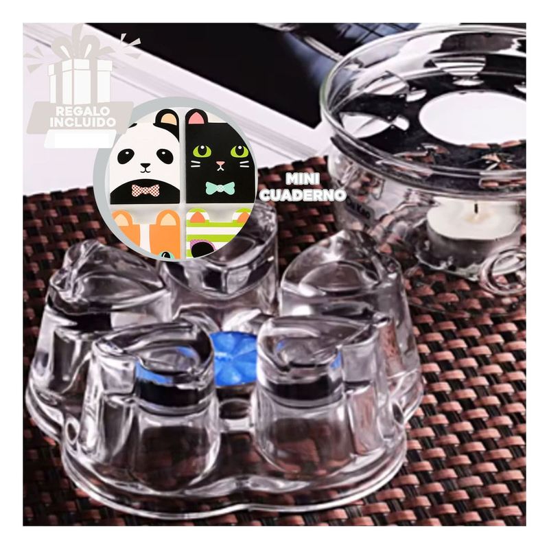 GENERICO - Base para Tetera en Transparente Y+Regalo Agendita