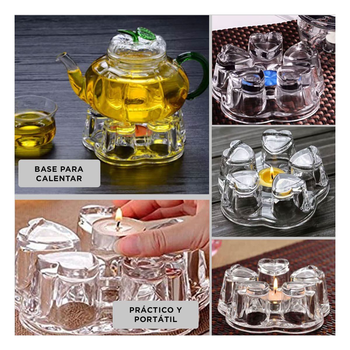 GENERICO - Base Portatil para Calentar PD24-441 Y+Regalo Stickers