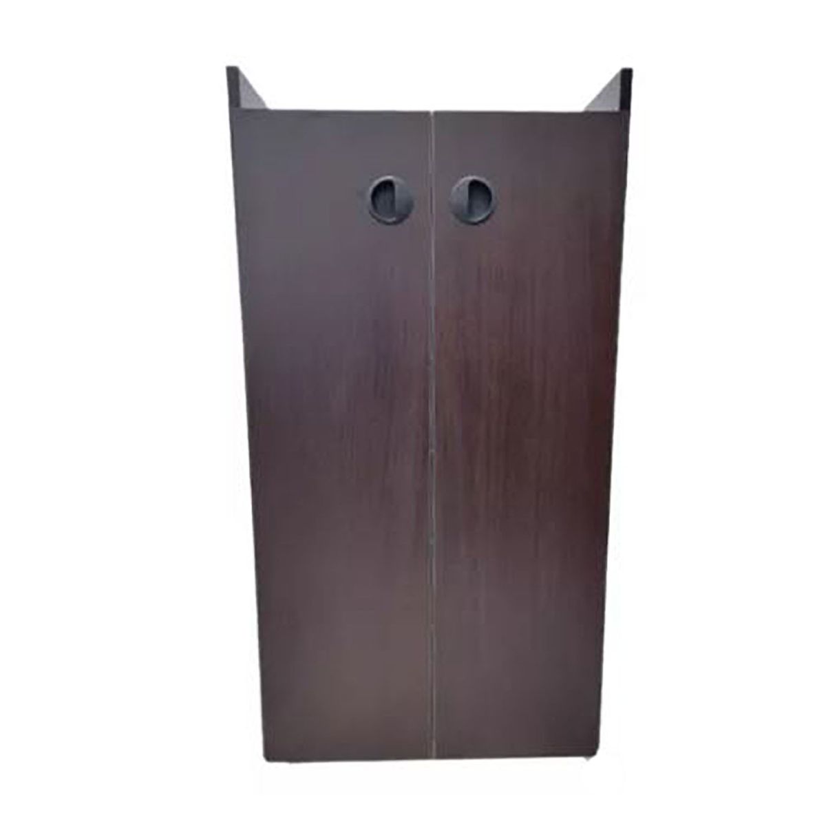 START FG - Zapatera rodante Marron de melamina con puertas  Viene ARMADO