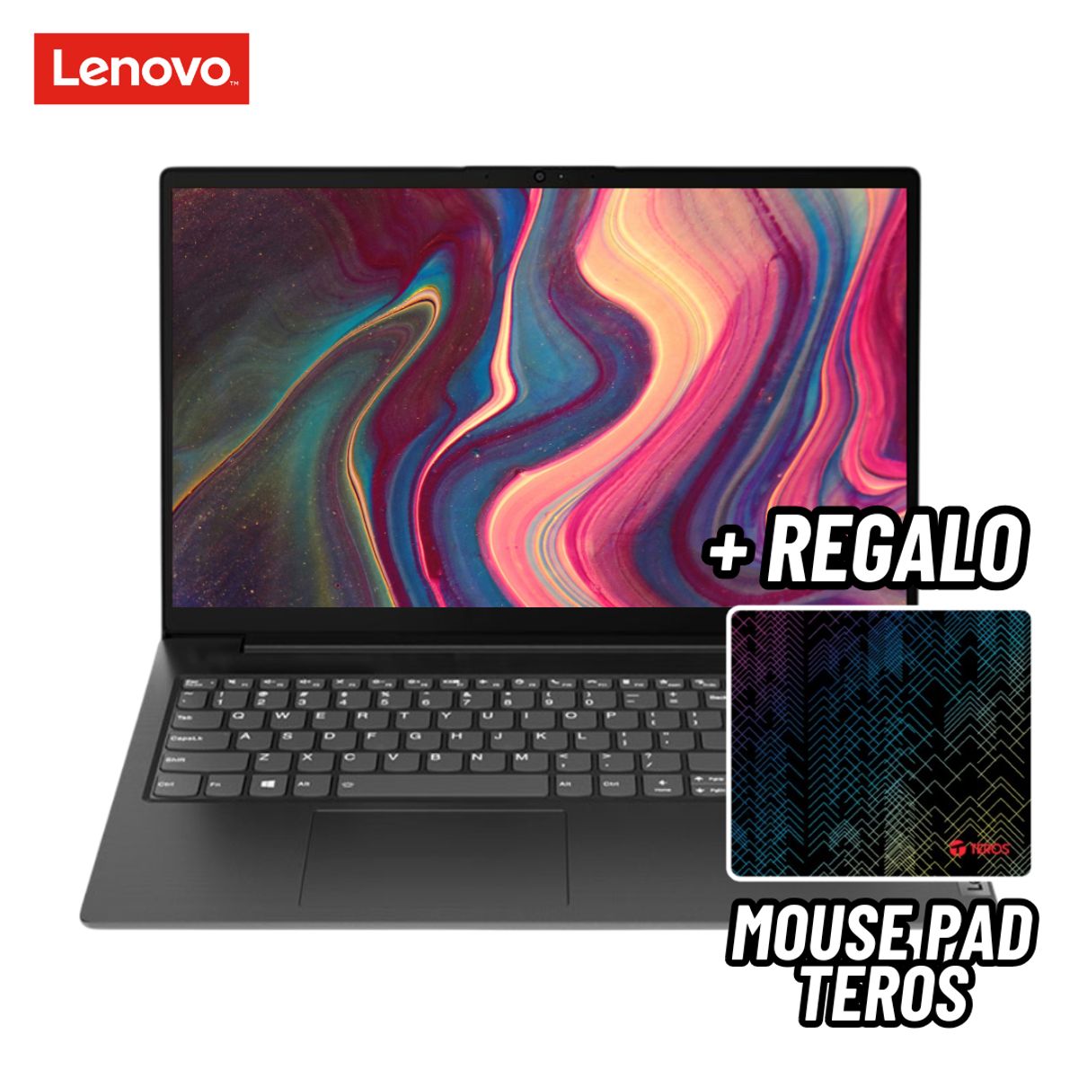 LENOVO - LAPTOP LENOVO V15 G2 IJL 15.6 FHD INTEL CELERON N4500 8GB RAM 256GB SSD + MOUSE PAD TEROS