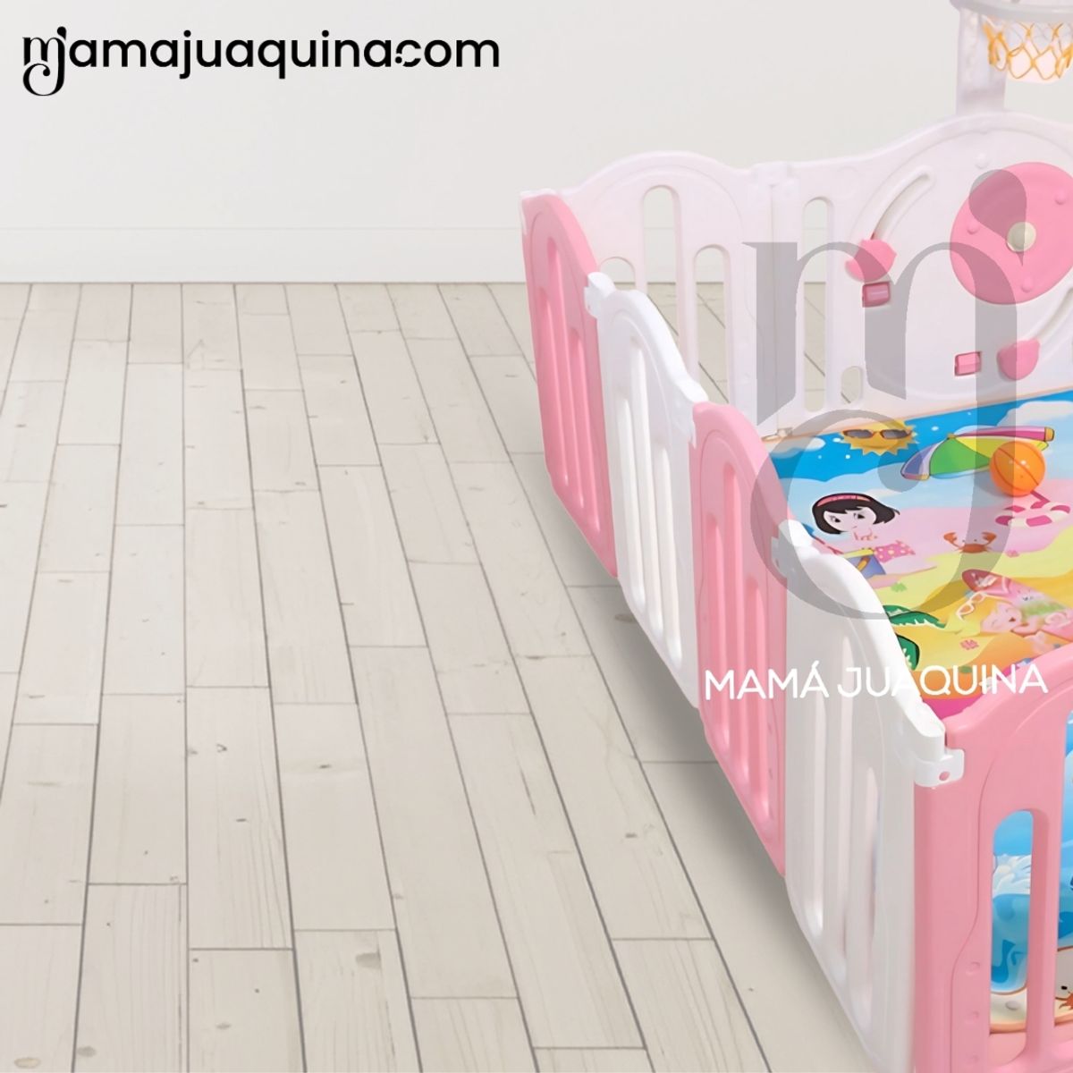Baby - Corral Interactivo con Alfombra Plegable «DAYCAMP» Pink