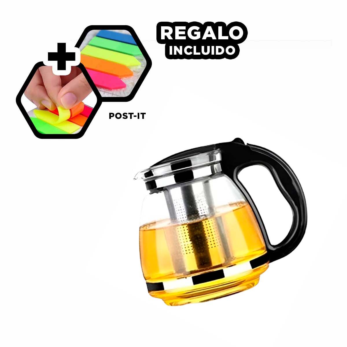 GENERICO - Pack12 Infusor de Bebidas de 1500ml Y+Banderitas Adhesivas