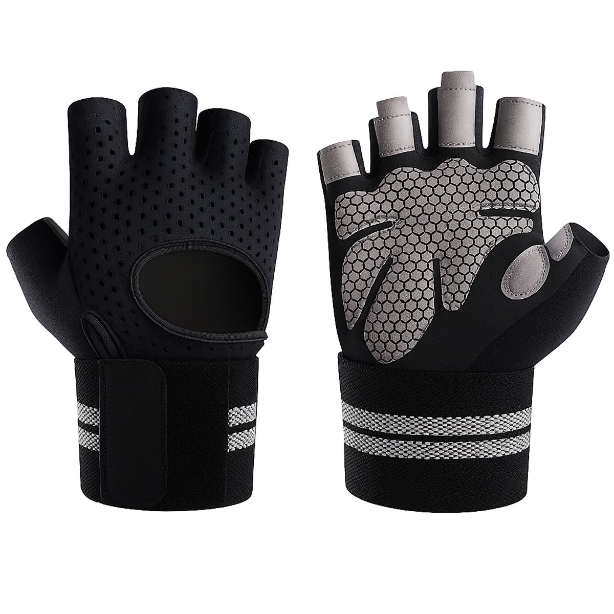 GENERICO - Guantes Deportivos Con Muñequera Transpirable Gym Pesas