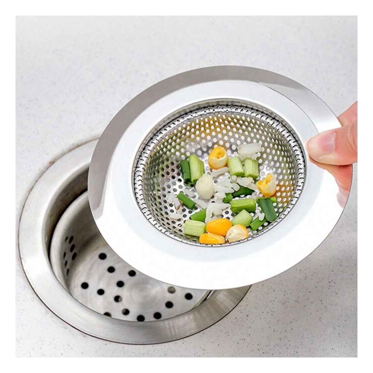 GENERICO - Pack2 Filtrador Funcional Lavadero 54cm Y+Ligas de Regalo