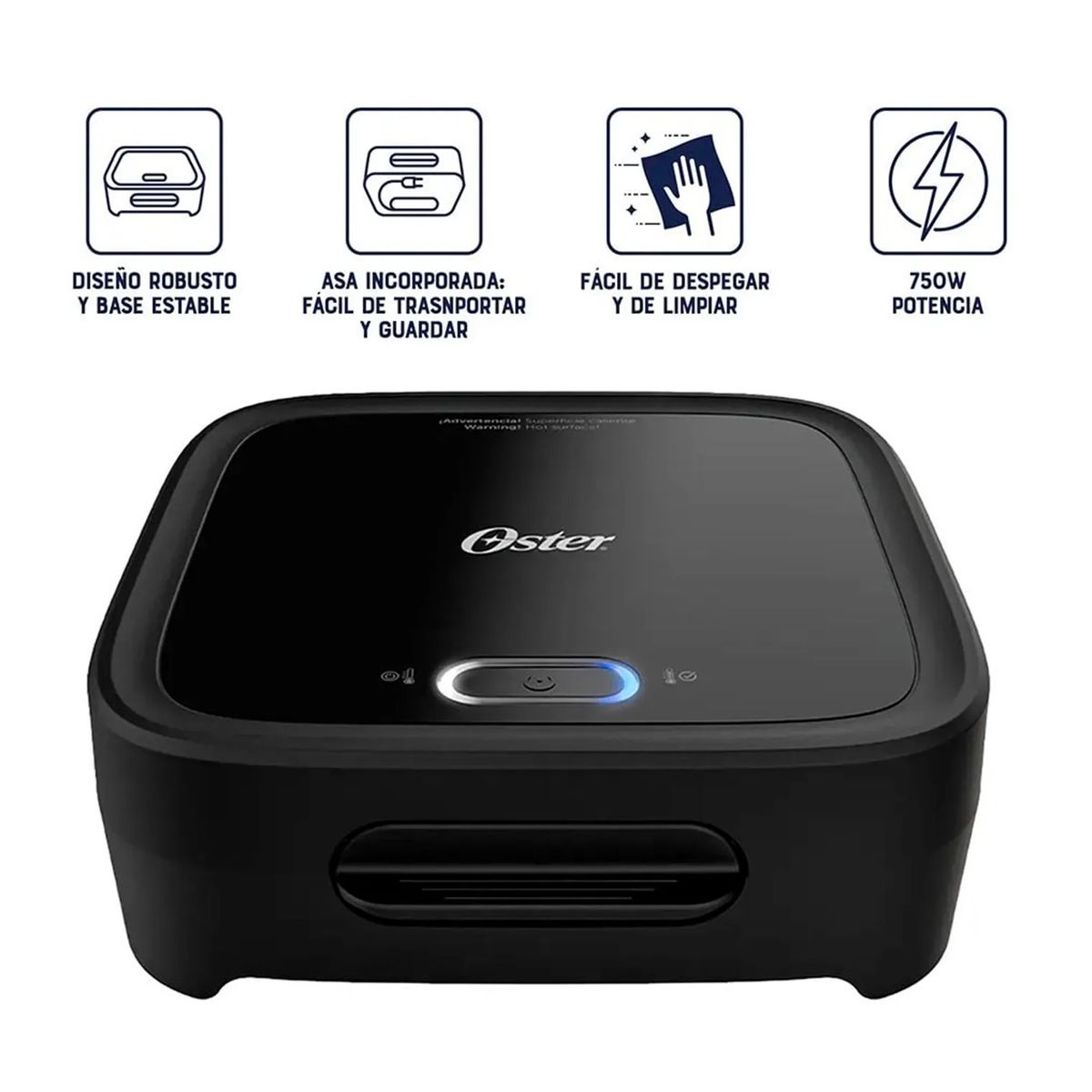 OSTER - SANDWICHERA OSTER PLATOS HONDOS CKSTSM400 NEGRO