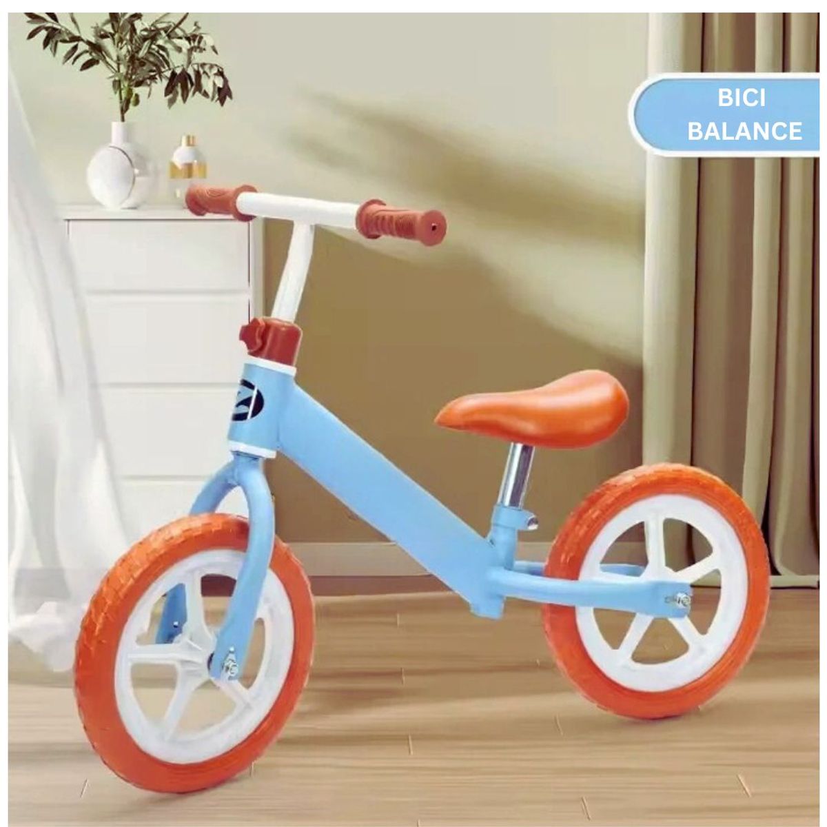 GENERICO - Bicicleta de Balance Basic Para Niños Aro 12 Celeste...