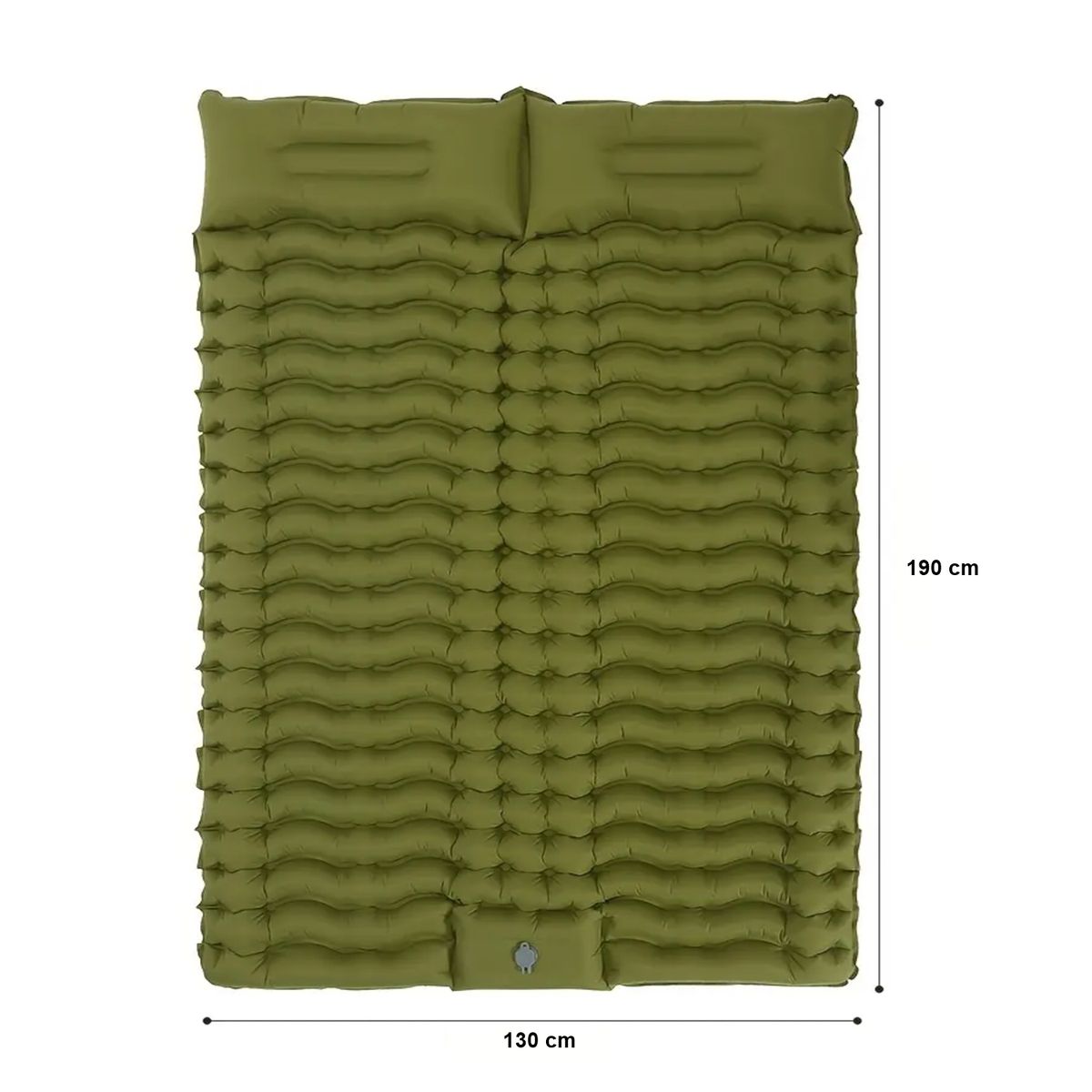 GENERICO - Colchoneta Inflable Ultra Resistente Para Camping 2 Personas