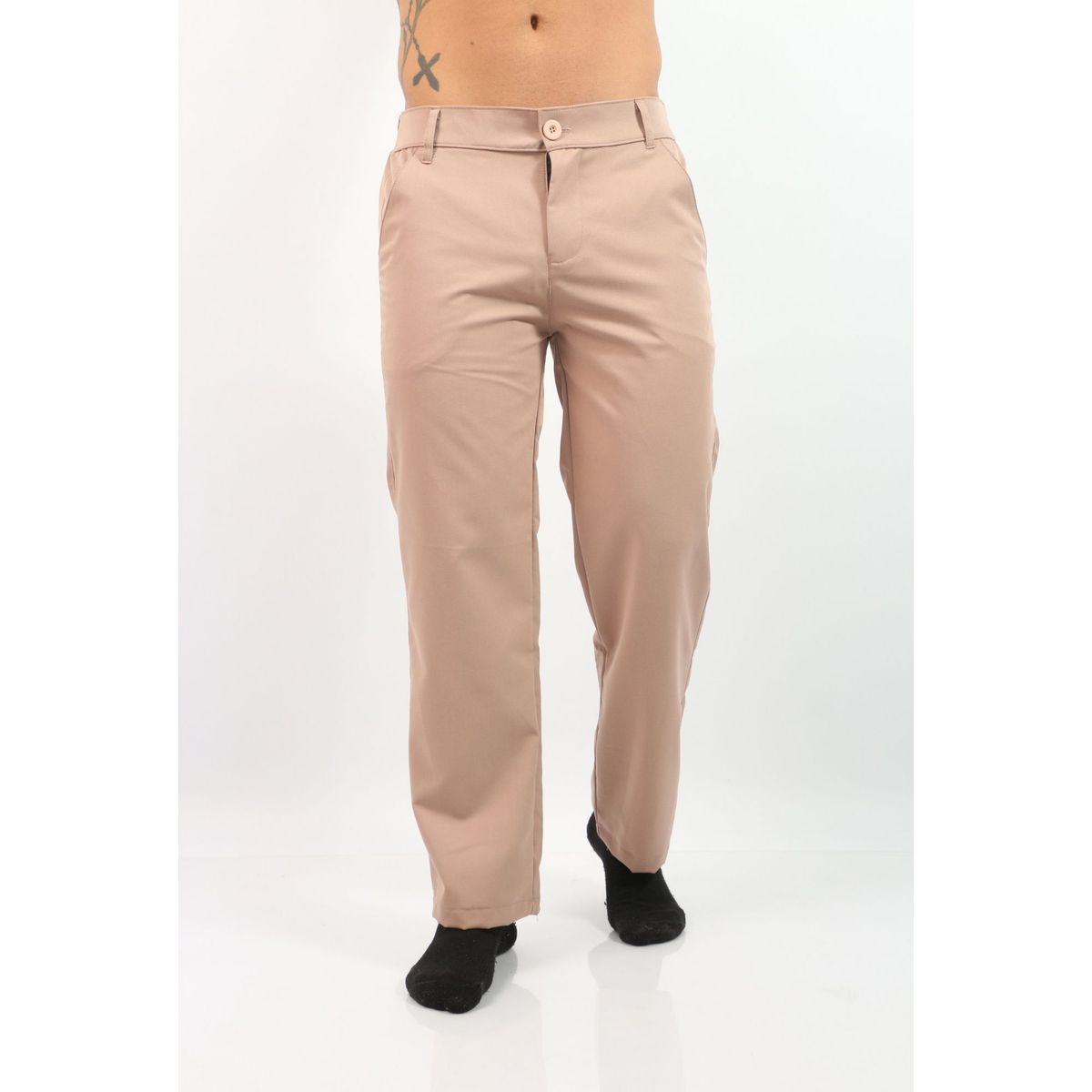 J JERAOUS - PANTALOM JERAOUS MILANO RECTO PRESSTO Taupe