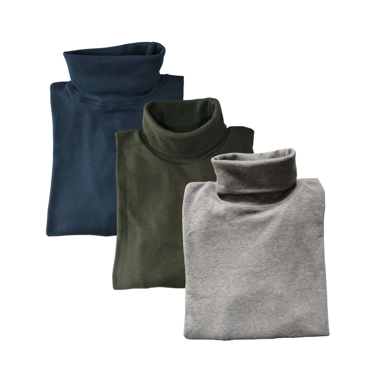 GENERICO - Tripack Cafarena de Hombre - Acero Verde y Melange