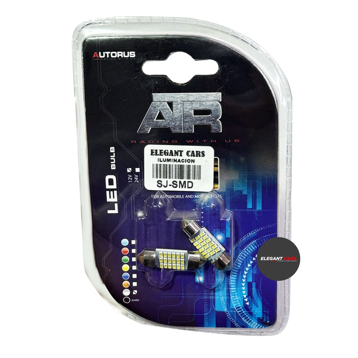 JET - Luz De Salon Led Cree Potente Atr 2pcs Auto Camioneta